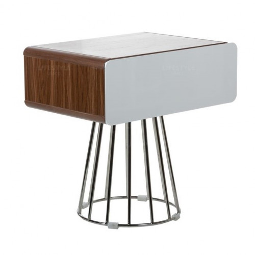 ночной столик gallio орех, белая в Нижневартовске