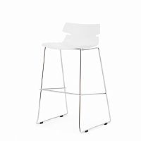 барный стул techno белый в Нижневартовске