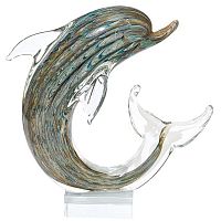 статуэтка дельфин 19х10х19 см зеленая в Нижневартовске