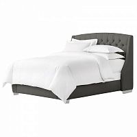 кровать двуспальная 180х200 см серая hugo в Нижневартовске