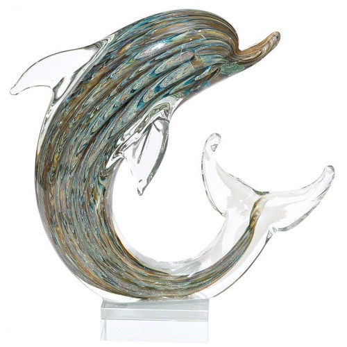 статуэтка дельфин 19х10х19 см зеленая в Нижневартовске