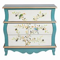 комод quoris белый, голубой в Нижневартовске