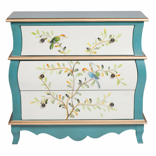 комод quoris белый, голубой в Нижневартовске