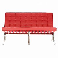 диван barcelona прямой темно-красный в Нижневартовске