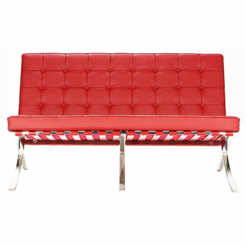 диван barcelona прямой темно-красный в Нижневартовске