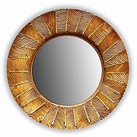 зеркало золотое круглое диаметр 74 см с декором лучи sunshine в Нижневартовске