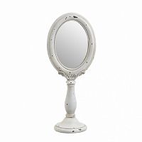 зеркало настольное белое овальное на ножке octava в Нижневартовске