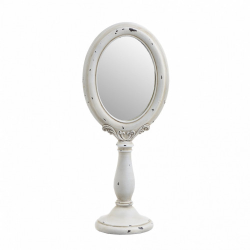 зеркало настольное белое овальное на ножке octava в Нижневартовске