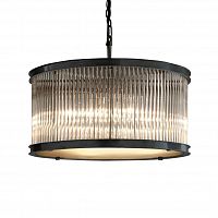 люстра essex crystal 68 черное основание, прозрачное стекло черное основание, прозрачное стекло в Нижневартовске