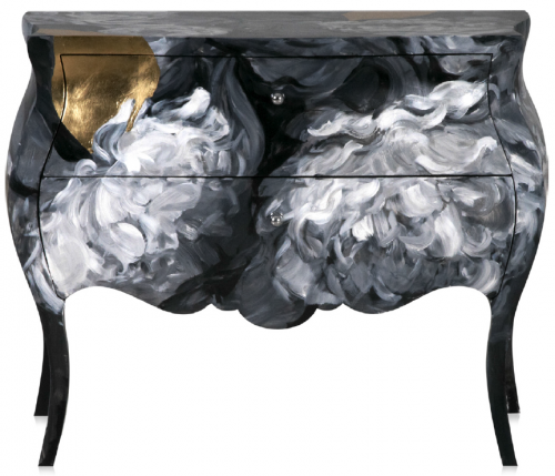 комод merdo черный с серебром в Нижневартовске