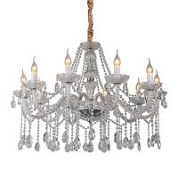 подвесная люстра omnilux ladispoli oml-89003-10 прозрачная в Нижневартовске