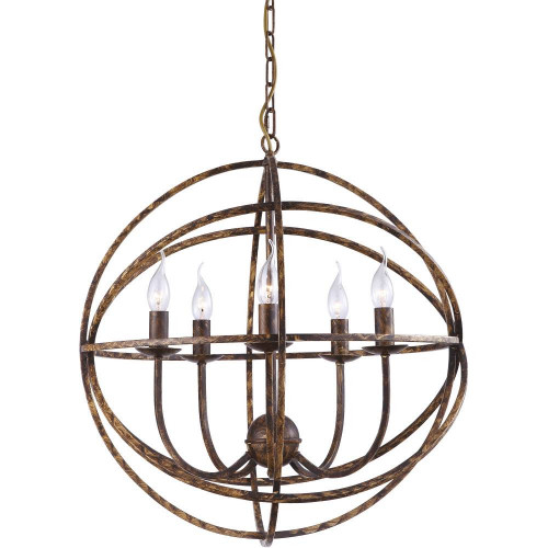 подвесная люстра arte lamp kopernik a1703sp-5br в Нижневартовске