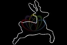 фигура бегущий олень белый 87x84 см в Нижневартовске