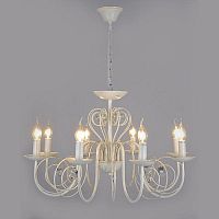 подвесная люстра eurosvet 60018/8 белый с золотом в Нижневартовске