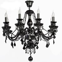 подвесная люстра chiaro барселона 313012308 черная в Нижневартовске