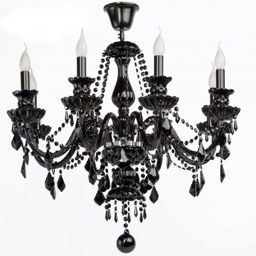 подвесная люстра chiaro барселона 313012308 черная в Нижневартовске
