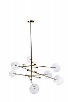 подвесной светильник латунь с прозрачными плафонами 160x150 см в Нижневартовске