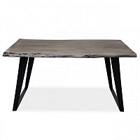 большой обеденный стол дживан platinum black из массива дерева 150x90 в Нижневартовске