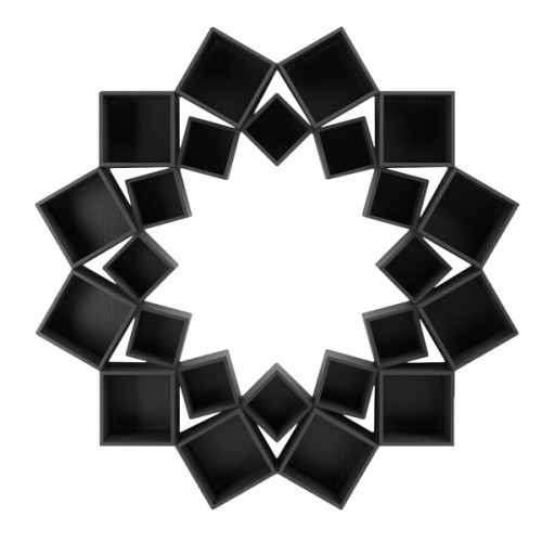 стеллаж лотос 2 круга черный от odingeniy в Нижневартовске