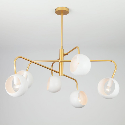 подвесная люстра eurosvet luca 70055/6 белая в Нижневартовске