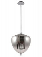 подвесная люстра crystal lux milagro sp4 a chrome серая в Нижневартовске