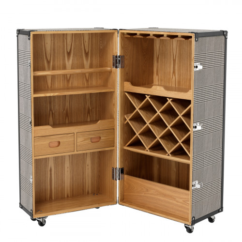 винные полки martini bianco от eichholtz светлое дерево/ серый в Нижневартовске