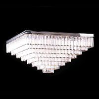 потолочная люстра newport 31133/pl nickel матовый никель, белая в Нижневартовске