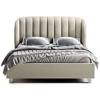 кровать двуспальная 180х200 серая tulip в Нижневартовске