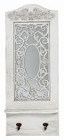 зеркало настенное с полкой и крючками прямоугольное белое авиньон в Нижневартовске