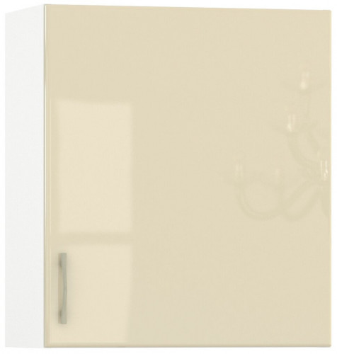 шкаф навесной 600 1 дверь кухня сандра ваниль глянец/белый, можно сушку установить в Нижневартовске