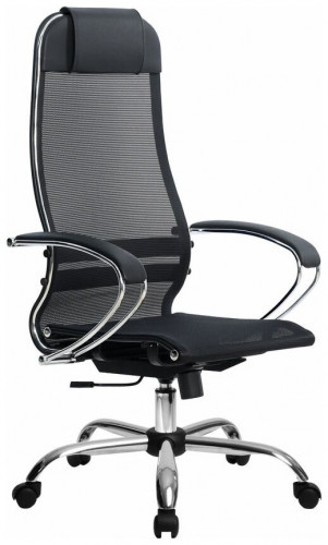 кресло для руководителя метта su-1-bk комплект 12 ch, обивка: текстиль, цвет: сетка черная (x2) в Нижневартовске