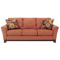 диван jorald трехместный прямой морковный в Нижневартовске