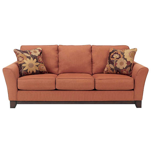 диван jorald трехместный прямой морковный в Нижневартовске