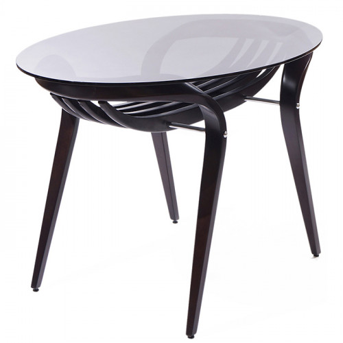 стол обеденный apriori прозрачный, венге в Нижневартовске