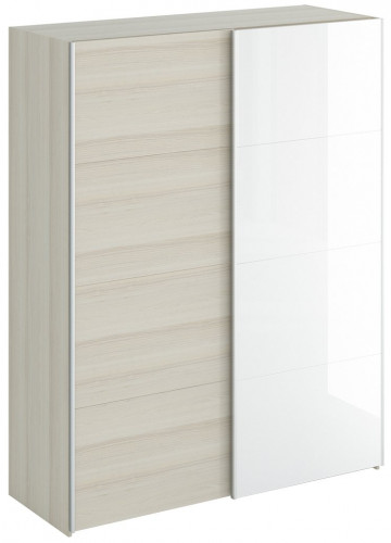 шкаф-купе slide 1700 ясень и белое стекло в Нижневартовске