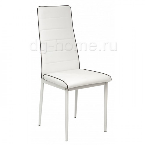 стул dc2-001 белый с черной окантовкой в Нижневартовске