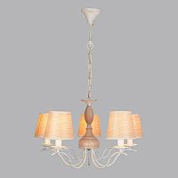 подвесная люстра eurosvet элен 60027/5 белый с золотом в Нижневартовске