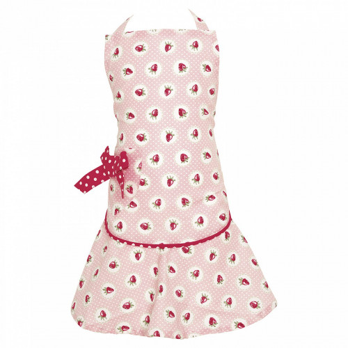 детский фартук w/bow strawberry pale pink в Нижневартовске