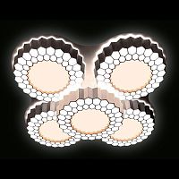 потолочная светодиодная люстра ambrella light orbital high-tech fh13/5 wh 160w d550*550 в Нижневартовске