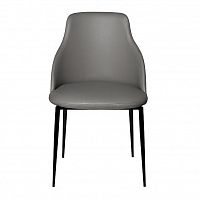 стул серый иск.кожа 54х55х87 в Нижневартовске