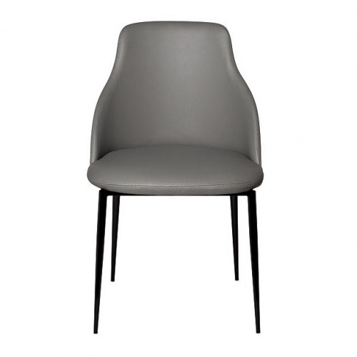 стул серый иск.кожа 54х55х87 в Нижневартовске