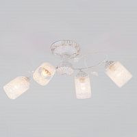 потолочная люстра eurosvet francisco 30053/4 белый с золотом e27 в Нижневартовске