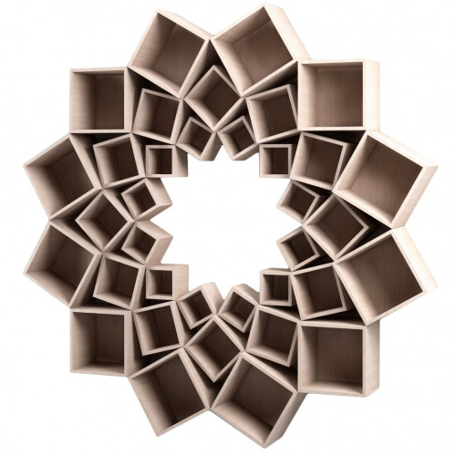 стеллаж лотос 3 круга беленый дуб от odingeniy в Нижневартовске