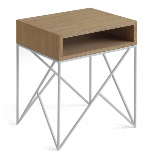 прикроватная тумба prince white темнsq дуб в Нижневартовске