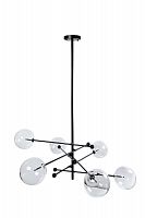 подвесной светильник черный с прозрачными плафонами 110x130 см в Нижневартовске