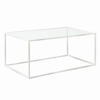стол журнальный darmian into white прозрачное стекло в Нижневартовске