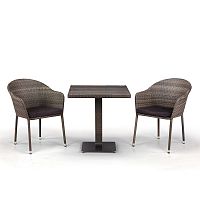 комплект мебели из искуственного ротанга tae серый на 2 персоны в Нижневартовске