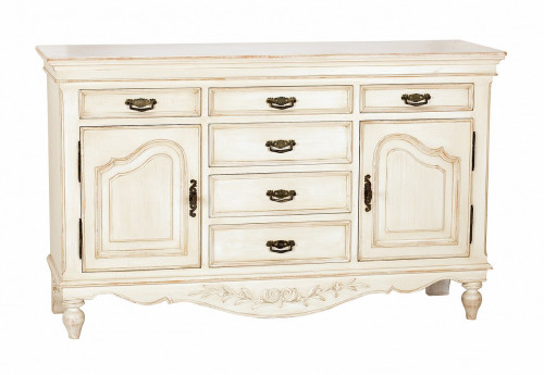 комод марсель на 6 ящиков и 2 двери молочно-белый в Нижневартовске
