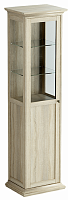 шкаф-витрина однодверный дуб сонома бежевый в Нижневартовске