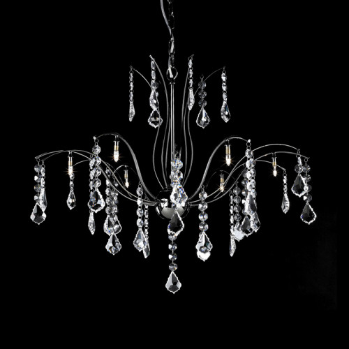 люстра md61005-8a от illuminati прозрачная/ хром в Нижневартовске